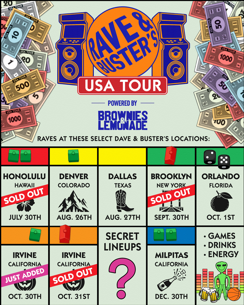 B&L Presents - Rave & Buster's USA Tour