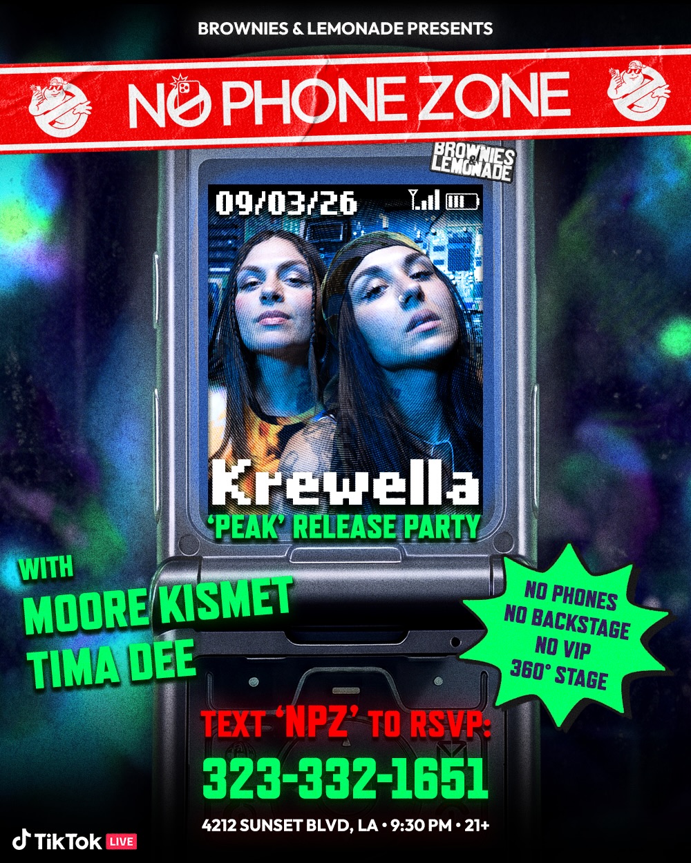 Krewella NPZ event poster